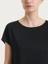 Maglietta con manica corta kimono in Summer Light Neri Donna - Ragno