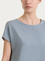 Maglietta con manica corta kimono in Summer Light Blu Donna - Ragno