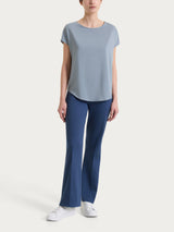 Maglietta con manica corta kimono in Summer Light Blu Donna - Ragno