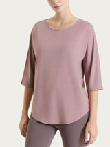 Maglietta con manica 3/4 kimono in Summer Light Rosa Donna - Ragno