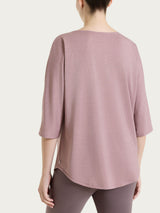 Maglietta con manica 3/4 kimono in Summer Light Rosa Donna - Ragno