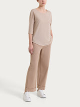 Maglietta con manica 3/4 kimono in Summer Light Marroni Donna - Ragno