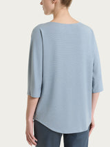 Maglietta con manica 3/4 kimono in Summer Light Blu Donna - Ragno