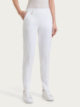Pantalone chino slim con tasche in Satin Power Bianchi Donna - Ragno