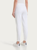 Pantalone chino slim con tasche in Satin Power Bianchi Donna - Ragno