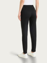 Pantalone chino slim con tasche in Satin Power Neri Donna - Ragno