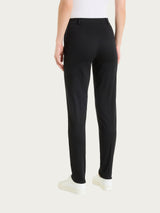 Pantalone chino slim con tasche in Satin Power Neri Donna - Ragno