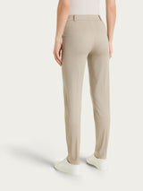 Pantalone chino slim con tasche in Satin Power Marroni Donna - Ragno