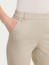 Pantalone chino slim con tasche in Satin Power Marroni Donna - Ragno
