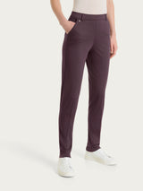 Pantalone chino slim con tasche in Satin Power Viola Donna - Ragno