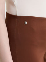 Pantalone capri dritto in Satin Power Marroni Donna - Ragno
