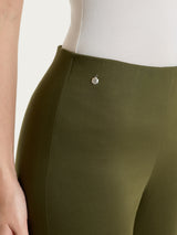 Pantalone capri dritto in Satin Power Verdi Donna - Ragno