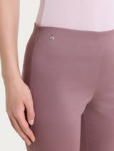 Pantalone capri dritto in Satin Power Viola Donna - Ragno
