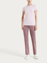 Pantalone capri dritto in Satin Power Viola Donna - Ragno