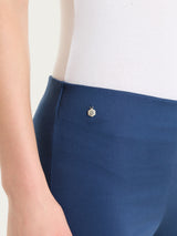 Pantalone capri dritto in Satin Power Blu Donna - Ragno