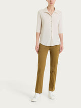 Pantalone capri dritto in Satin Power Verdi Donna - Ragno