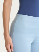 Pantalone capri dritto in Satin Power Azzurri Donna - Ragno