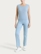 Pantalone capri dritto in Satin Power Azzurri Donna - Ragno