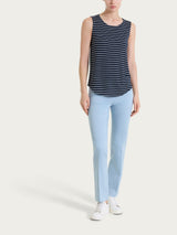 Pantalone capri dritto in Satin Power Azzurri Donna - Ragno