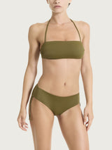 Reggiseno a fascia in Microfibra Stretch Verdi Donna - Ragno