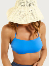 Reggiseno a fascia in Microfibra Stretch Azzurri Donna - Ragno