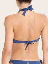 Reggiseno con ferretto in Microfibra Stretch Blu Donna - Ragno
