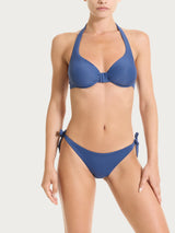Reggiseno con ferretto in Microfibra Stretch Blu Donna - Ragno