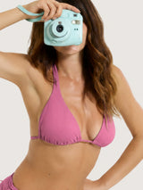 Reggiseno a triangolo personalizzabile in Microfibra Stretch Rosa Donna - Ragno