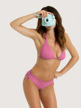 Reggiseno a triangolo personalizzabile in Microfibra Stretch Rosa Donna - Ragno