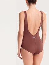 Costume intero con sostegno in microfibra stretch Marroni Donna - Ragno