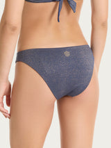Slip in Microfibra Stretch Lurex Blu Donna - Ragno
