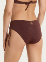Slip regolabile in Microfibra Stretch Lurex Marroni Donna - Ragno