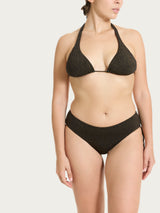 Reggiseno a triangolo personalizzabile in Microfibra Stretch Lurex Neri Donna - Ragno