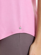 Maglietta con scollo a V incrociato in Viscosa Summer Rosa Donna - Ragno