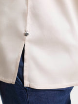Top con spalla larga in Stretch Satin Bianchi Donna - Ragno