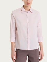 Camicia con manica 3/4 in Poplin di cotone Rosa Donna - Ragno