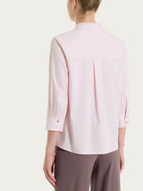 Camicia con manica 3/4 in Poplin di cotone Rosa Donna - Ragno