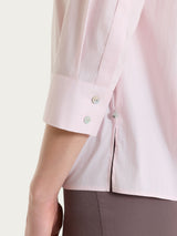 Camicia con manica 3/4 in Poplin di cotone Rosa Donna - Ragno