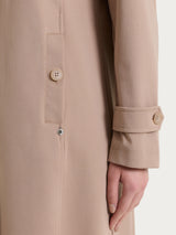 Trench lungo in Compact Light Marroni Donna - Ragno