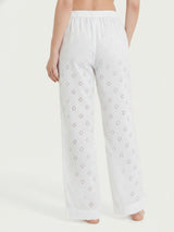 Pantalone ampio tinta unita in Sangallo Bianchi Donna - Ragno