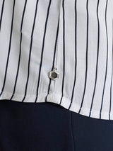 Blusa a righe in EcoSeta Blu Donna - Ragno