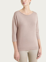 Maglia con scollo a barchetta in Lurex Summertime Rosa Donna - Ragno