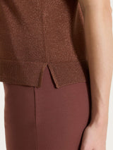 Smanicato in Lurex Summertime Marroni Donna - Ragno