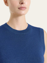 Smanicato in Lurex Summertime Blu Donna - Ragno