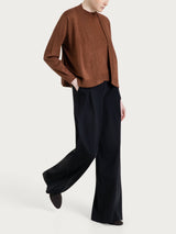 Offene Strickjacke aus Lurex Summertime Brown Women - Ragno