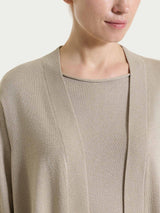 Cardigan aperto in Lurex Summertime Marroni Donna - Ragno