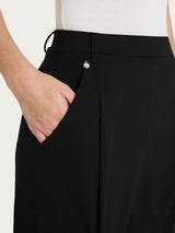 Pantalone a carota con tasche e pinces in Compact Light Neri Donna - Ragno