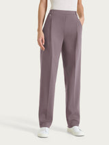 Pantalone a carota con tasche e pinces in Compact Light Marroni Donna - Ragno