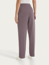 Pantalone a carota con tasche e pinces in Compact Light Marroni Donna - Ragno