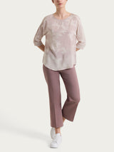 Bianco Women's Ecoseta 3/4 Sleeve and Patterned Blouse - Ragno